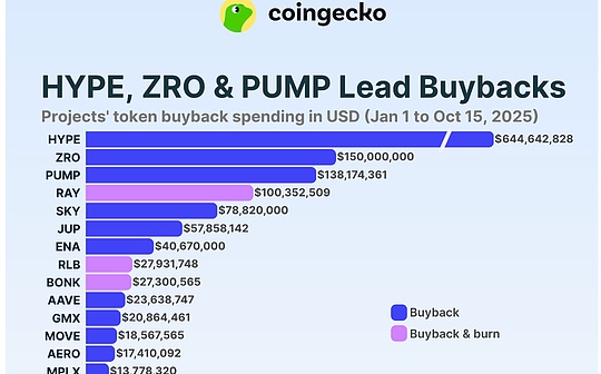 Coingecko: A Study on Token Buyback Project Expenditures in 2025